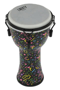 GEWA Djembe Liberty Series, mekaniskt stämd - 8" Crazy Neon