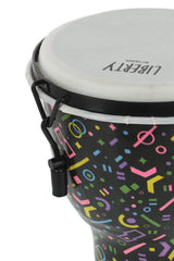 GEWA Djembe Liberty Series, mekaniskt stämd - 8" Crazy Neon