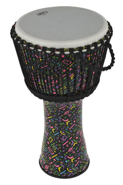 GEWA Djembe Liberty Series med repstämning - 14" Crazy Neon