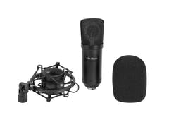 OMNITRONIC Set MIC CM-78MK2 Kondensatormikrofon med stor membranyta + AS-04 Absorbersystem för skrivbordsmikrofon