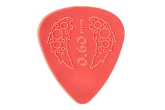Ovation Diamond Grip Sharp Tip plektrum 0,73 mm, röda, 7 st.