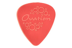 Ovation Diamond Grip Sharp Tip plektrum 0,73 mm, röda, 7 st.