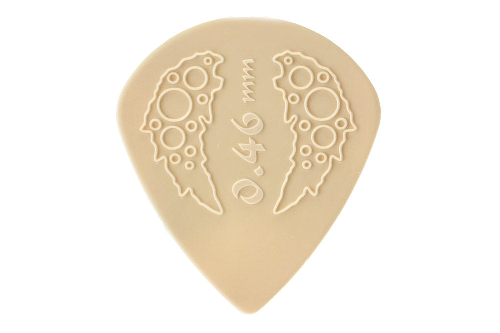 Ovation Diamond Grip Sharp Tip plektrum 0,46 mm, Yellow, 7 st.