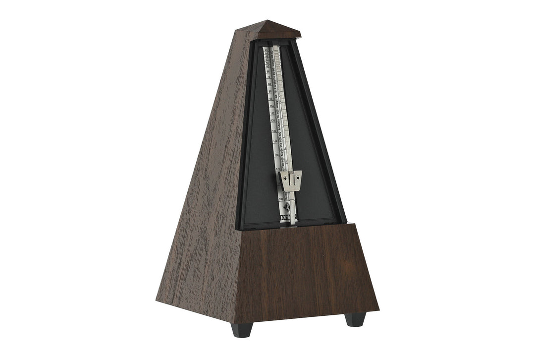 Wittner metronom i pyramidform - valnötsmönster 855131