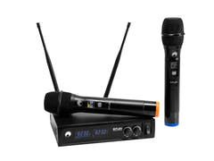 OMNITRONIC UHF E-FLEX 2, trådlöst mikrofonsystem 823-832/863-865 MHz