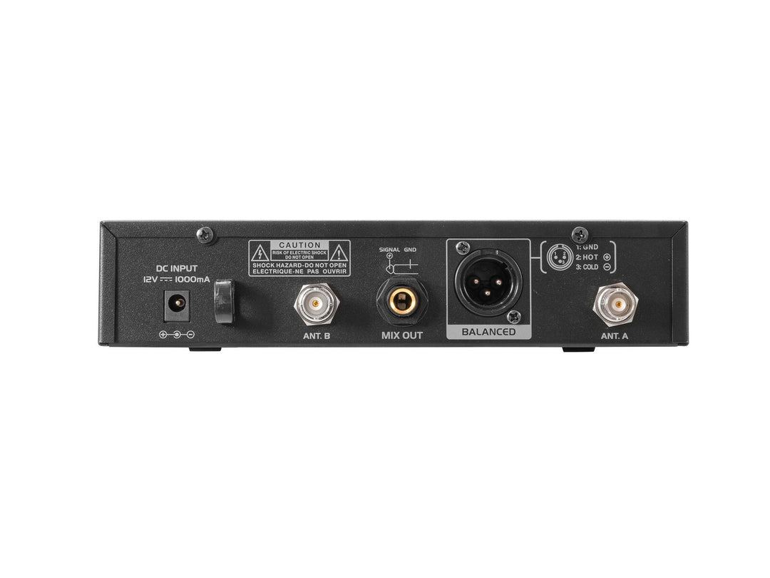 OMNITRONIC UHF-601 1-kanals trådlöst mikrofonsystem 520-554 MHz