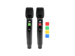 OMNITRONIC UHF-602 2-kanals trådlöst mikrofonsystem 823-832/863-865 MHz