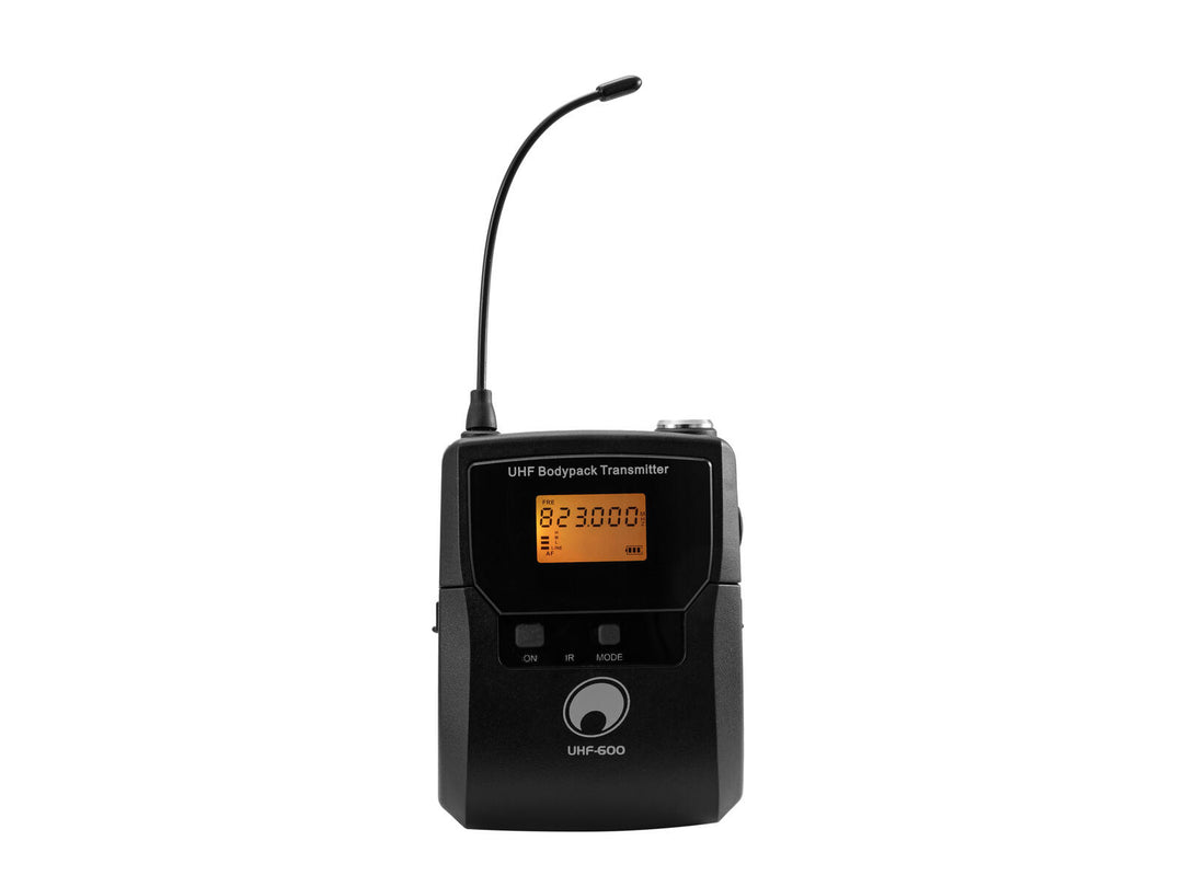 OMNITRONIC UHF-600 Bodypack 823-832/863-865 MHz
