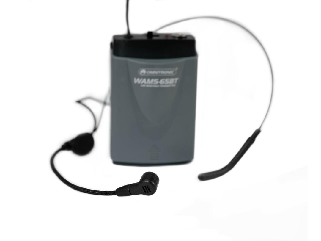 OMNITRONIC WAMS-65BT Bodypack-sändare inkl. headset