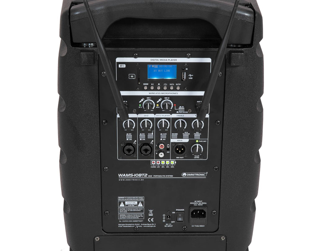 OMNITRONIC WAMS-10BT2 MK2 trådlöst PA-system