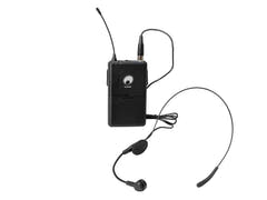 OMNITRONIC Set WAMS-12BT2 + 2x Bodypack-sändare + 2x headset