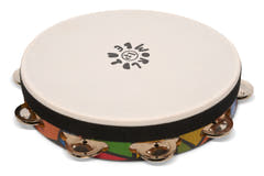 Latin Percussion Tambourine World Beat Single Row with Head - LP7023 (Supertone 10")