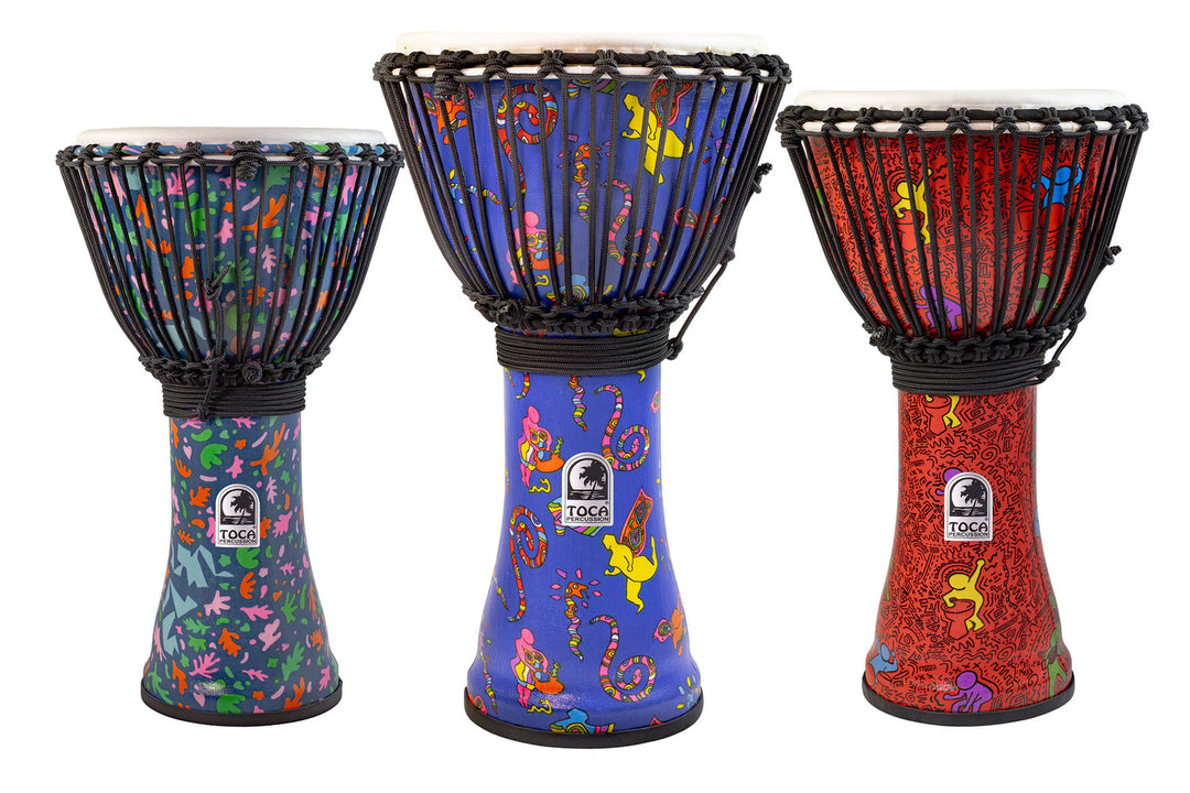 Toca Djembe Freestyle Colorsound Sarong Djembe - Set - 4 delar (TFCDJ-7SPK)