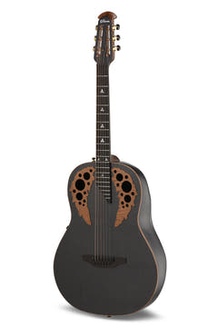 Adamas E-akustiska Gitarrer ADAMAS U581T-FM Mid-Depth Non-Cutaway - svart satin koppar metal flake (U581T-FM-G)