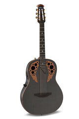 Adamas E-akustiska Gitarrer ADAMAS U581T-FM Mid-Depth Non-Cutaway - svart satin koppar metal flake (U581T-FM-G)