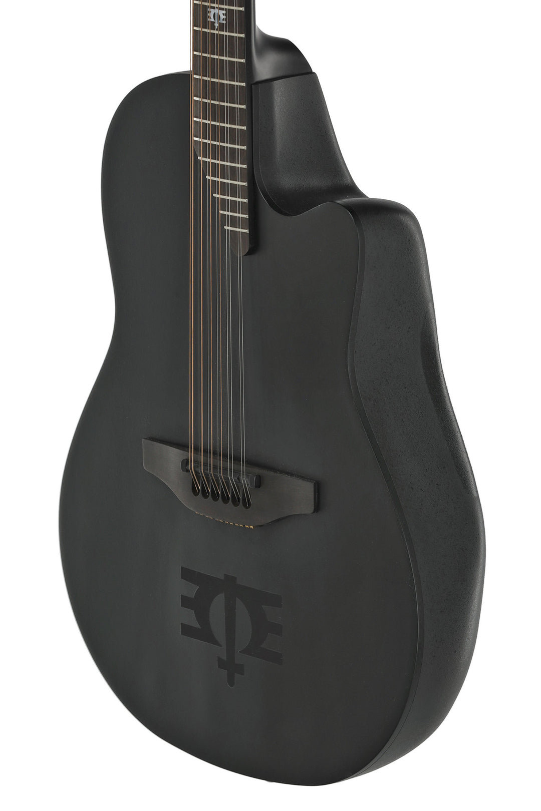 Adamas E-Acoustic Gitarrer 1598-MEIII Melissa Etheridge Signature Mid Cutaway 12-strängad - Black Satin (1598-MEIII)