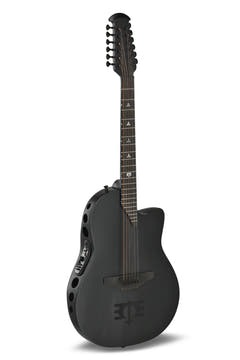 Adamas E-Acoustic Gitarrer 1598-MEIII Melissa Etheridge Signature Mid Cutaway 12-strängad - Black Satin (1598-MEIII)