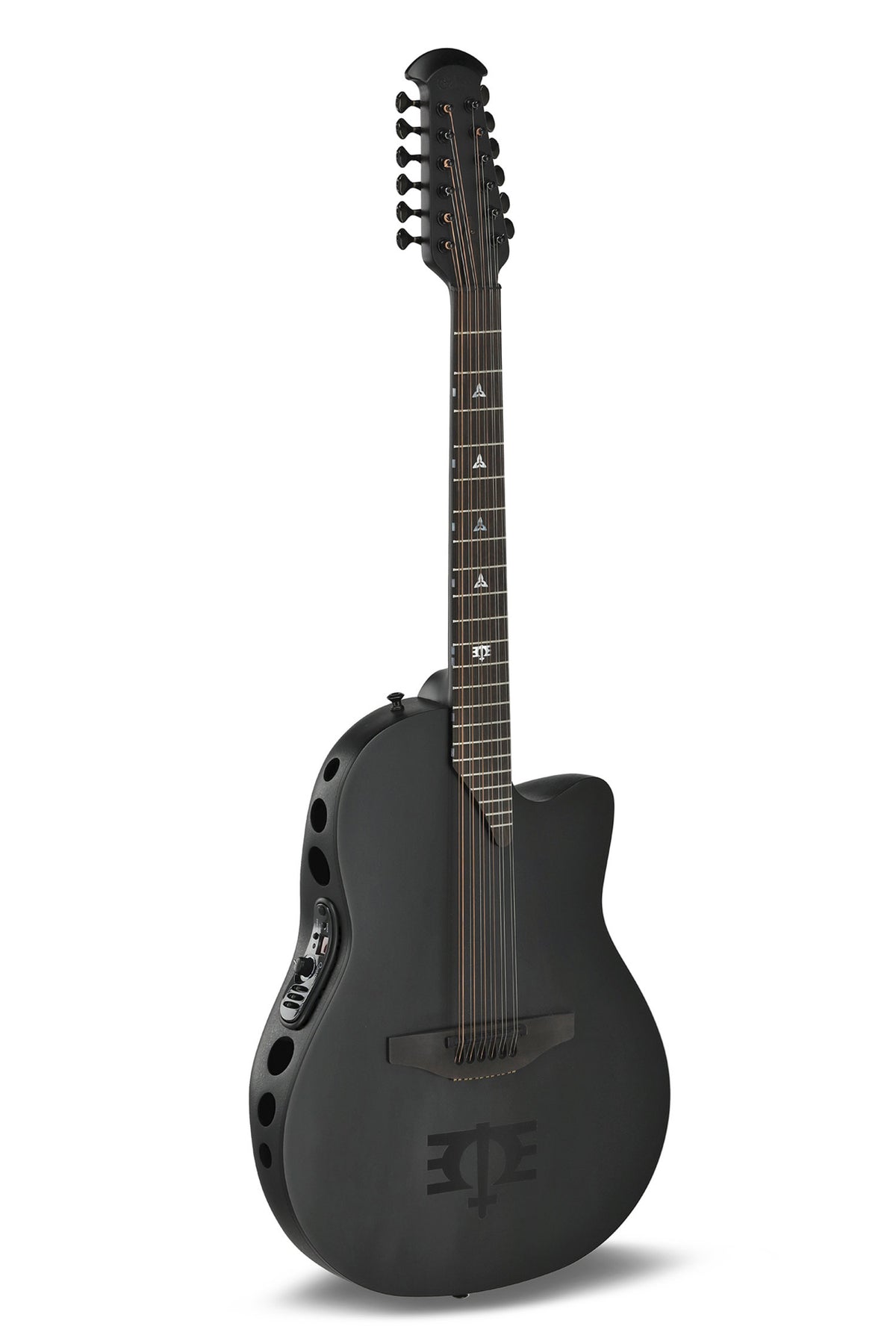 Adamas E-Acoustic Gitarrer 1598-MEIII Melissa Etheridge Signature Mid Cutaway 12-strängad - Black Satin (1598-MEIII)