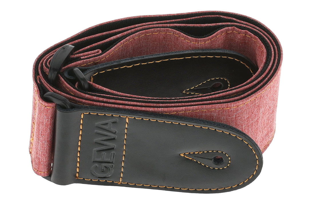 GEWA gitarrremmar New Colours - red berry (60 mm)