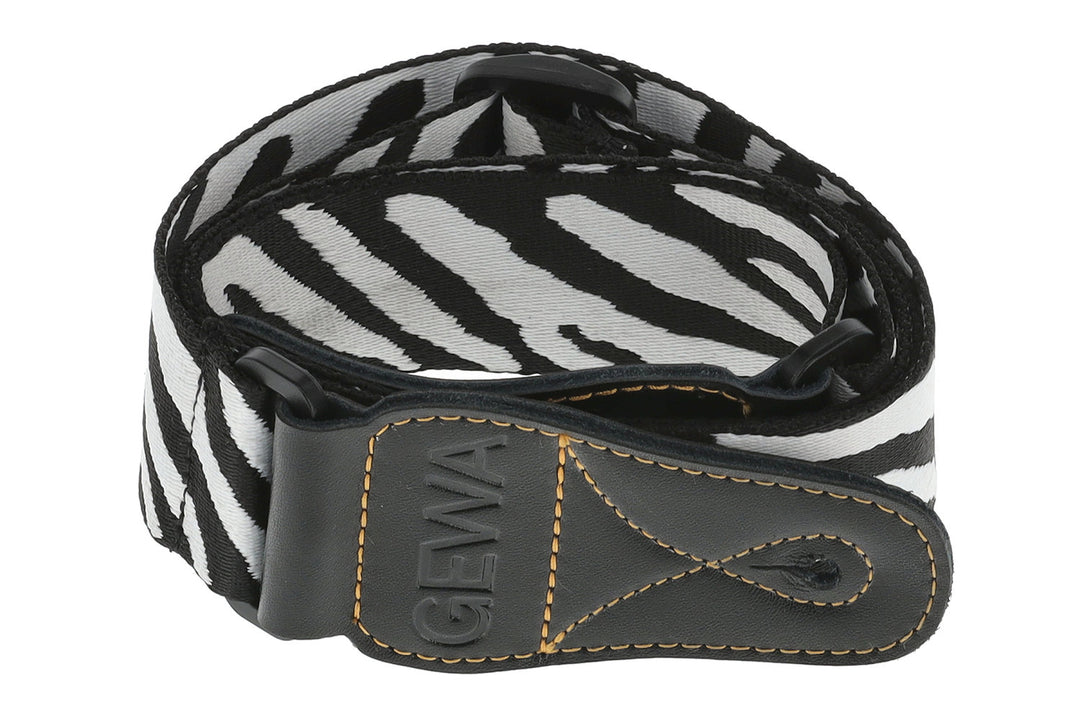 GEWA gitarrremmar GEWA Animal Edition - Zebra (50 mm)