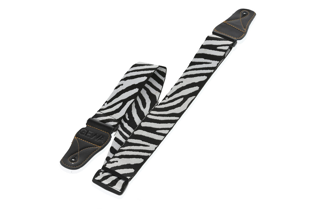 GEWA gitarrremmar GEWA Animal Edition - Zebra (50 mm)