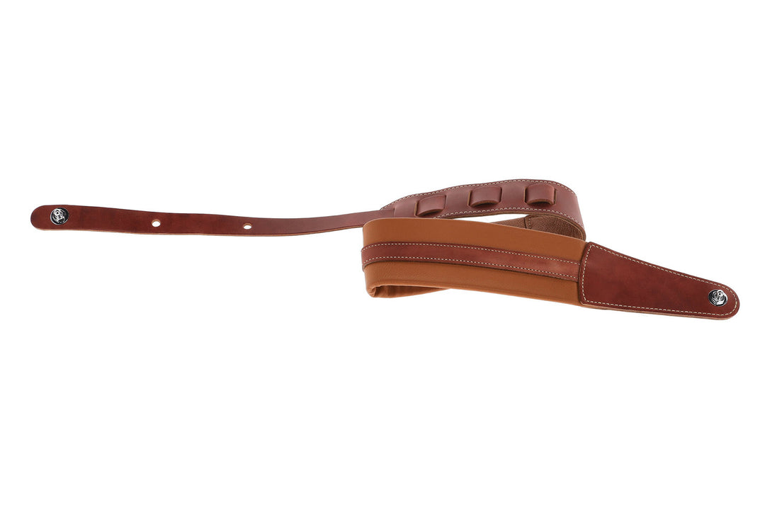 GEWA Gitarrer-remmar Prestige 65 vadderad Security Locks - dry sand/brown