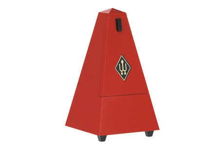 Wittner metronom pyramidform - mörkröd matt 845201
