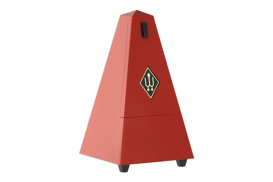 Wittner metronom i pyramidform - mörkröd matt 855201