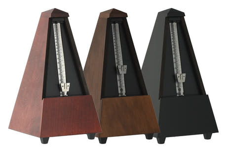 Wittner metronom pyramidformad – körsbärsträfärg. Matt 801MK