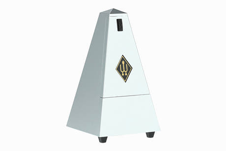 Wittner metronom pyramidform - Siver matt blank 845202