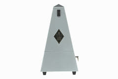 Wittner metronom pyramidform - Siver matt blank 845202