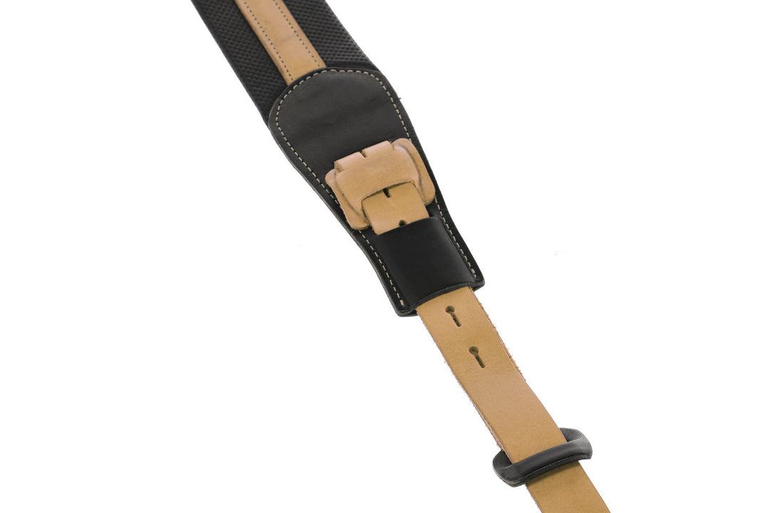 GEWA Gitarrer-remmar Prestige 65 vadderad Security Locks - black punctured/brown