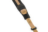 GEWA Gitarrer-remmar Prestige 65 vadderad Security Locks - black punctured/brown