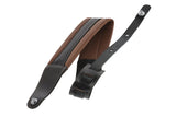 GEWA Gitarrer-remmar Prestige 85 vadderade Security Locks - brun/svart