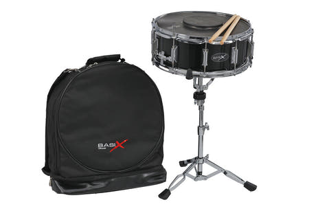 Basix startset med 14" x 5,5" virveltrumma, stativ för sittande spel