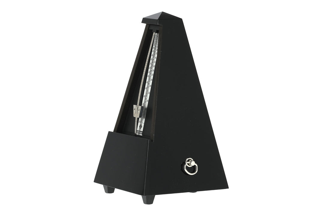 Wittner metronom i pyramidform - svart högglans 806