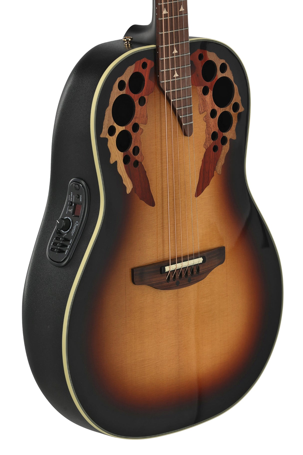 Ovation E-akustisk Gitarrer Pro Series Elite Deep Bowl Non-Cutaway - Sunburst (1718-1-G)