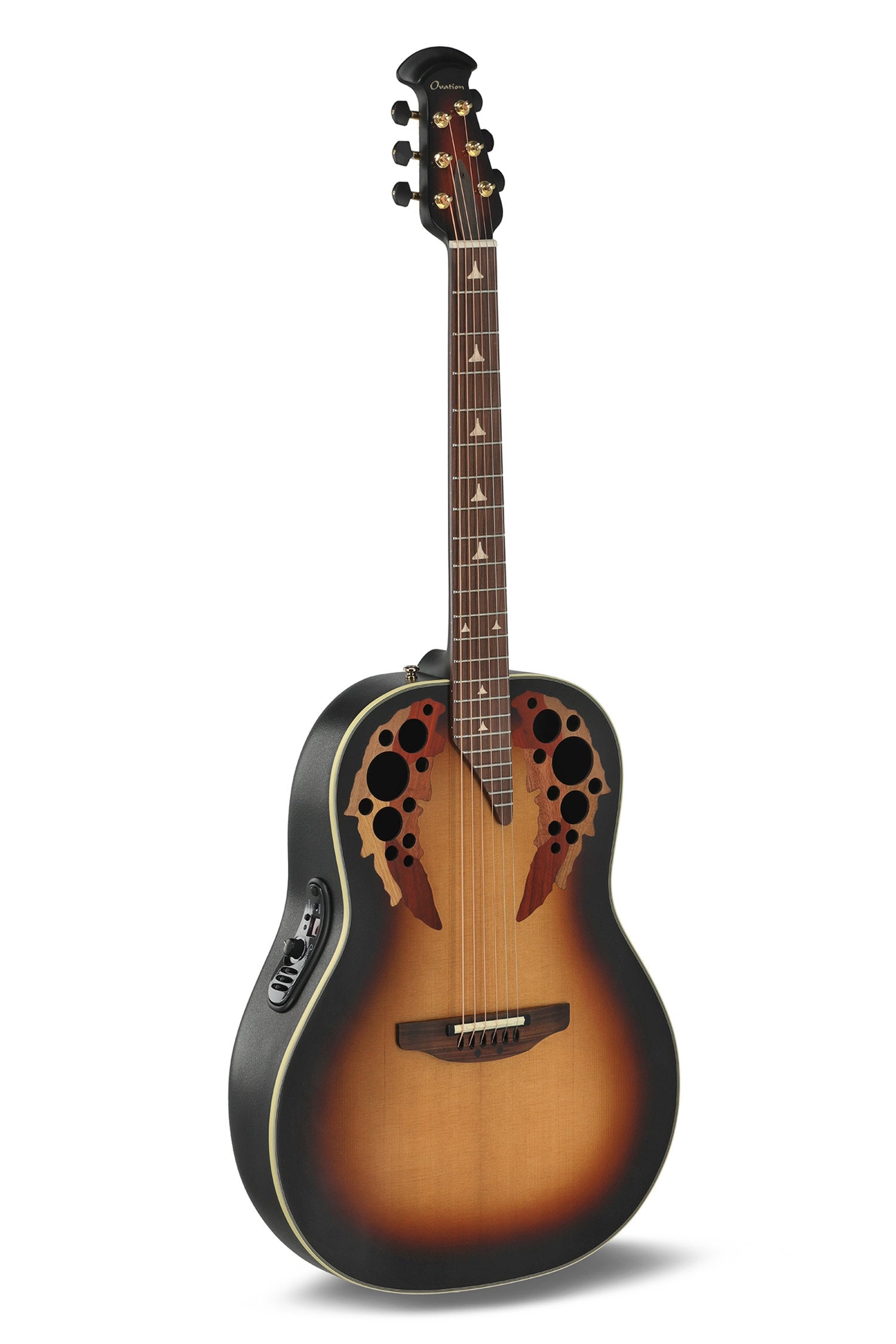 Ovation E-akustisk Gitarrer Pro Series Elite Deep Bowl Non-Cutaway - Sunburst (1718-1-G)