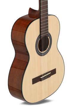 GEWA klassisk gitarr Student Natural - 7/8-storlek natur