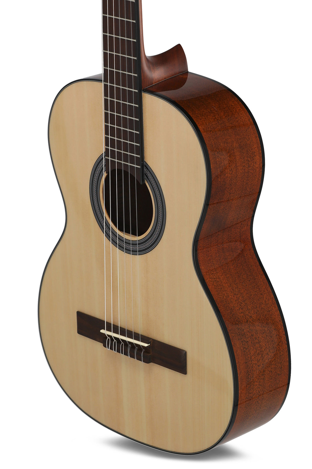 GEWA klassisk gitarr Student Natural - 7/8-storlek natur