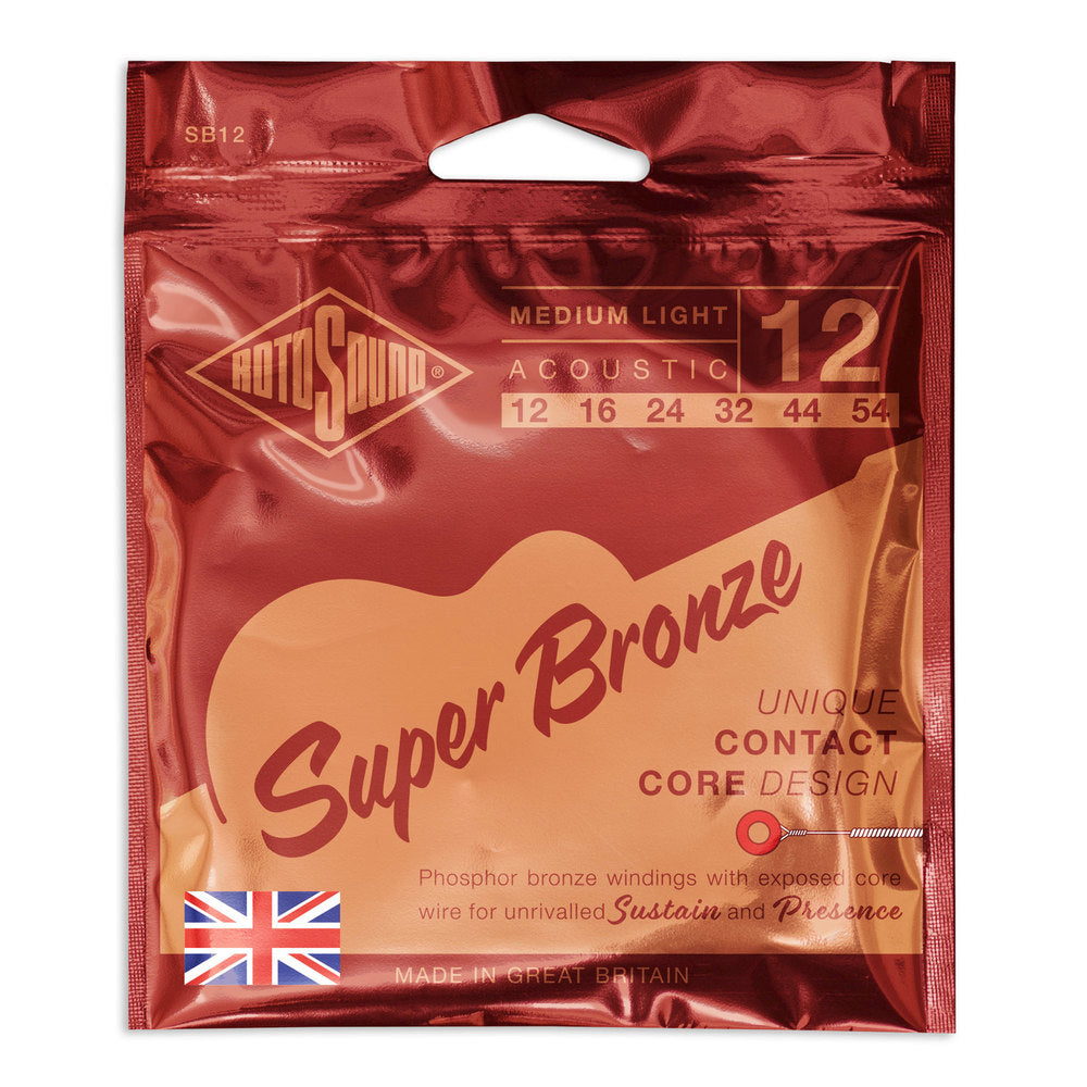 Rotosound Super Bronze SB12 western gitarrsträngar 12-54