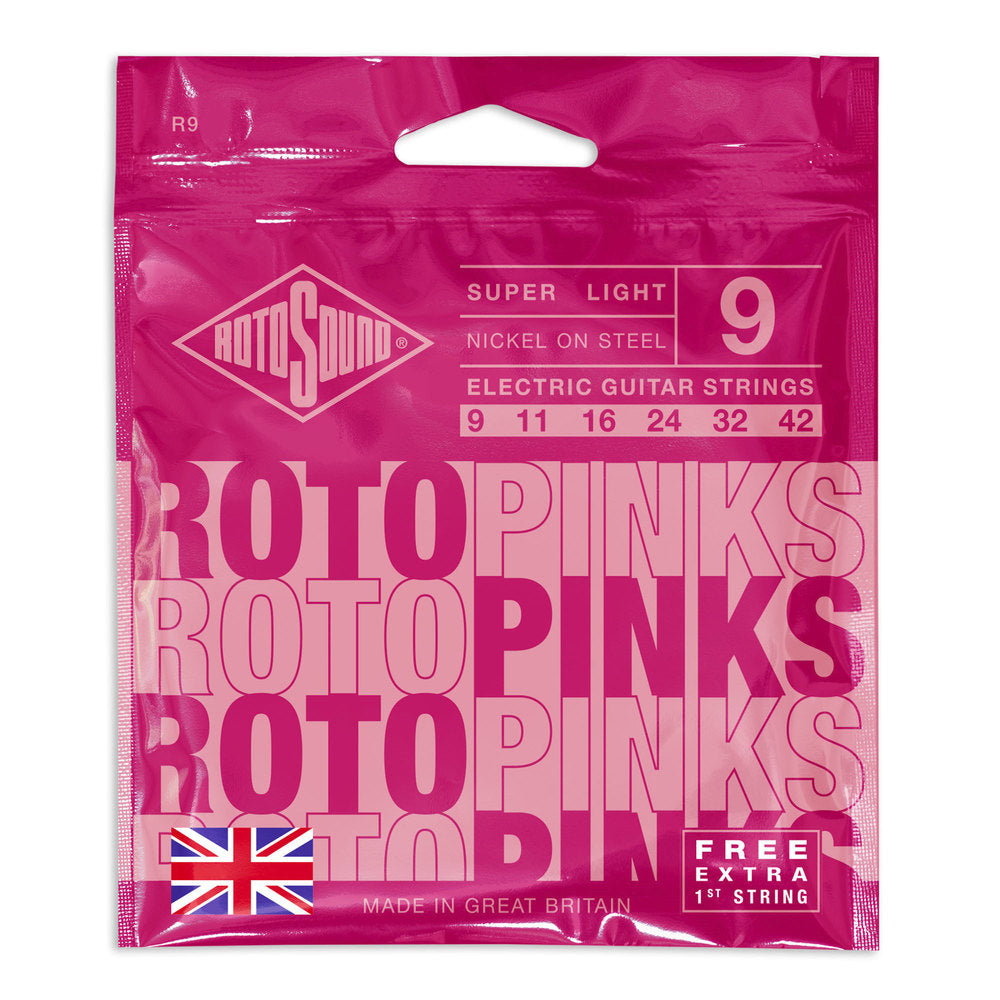 Rotosound Roto Pinks R9 elgitarrsträngar 9-42