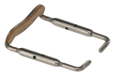 GEWA hakstödsskruv i titan för altfiol, 40 mm, blankpolerad