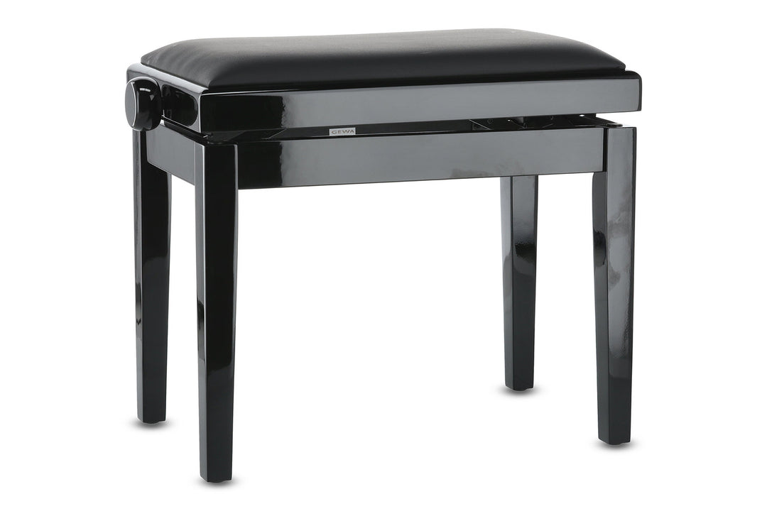 GEWA Piano bench Deluxe Vinyl - Black highgloss (Seat black)