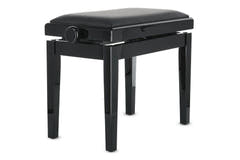 GEWA Piano bench Deluxe Vinyl - Black highgloss (Seat black)
