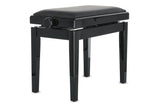 GEWA Piano bench Deluxe Vinyl - Black highgloss (Seat black)
