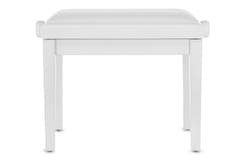 GEWA Piano bench Deluxe Vinyl - White matt (White seat)