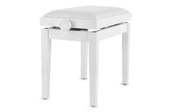 GEWA Piano bench Deluxe Vinyl - White matt (White seat)