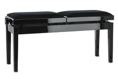 GEWA pianobänk Deluxe Double - svart högblank