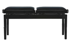GEWA pianobänk Deluxe Double - svart högblank